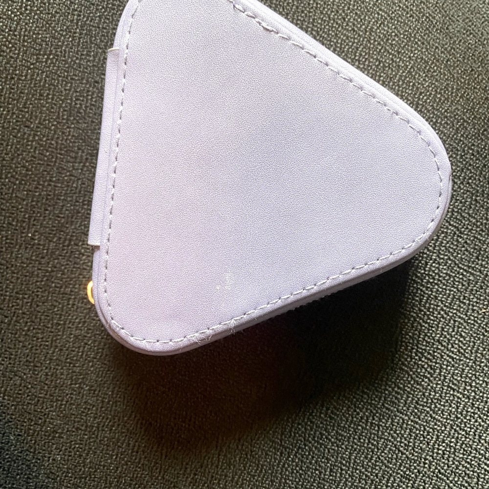 TRAVEL JEWLERY BOX - purple, earring holes